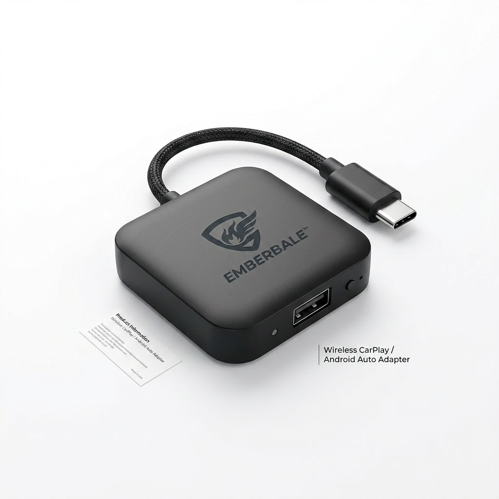 Emberbale™ ConnectDrive Wireless CarPlay & Android Auto Adapter